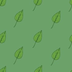 seamless pattern of green leaves N3
