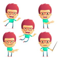 casual man in various poses N14
