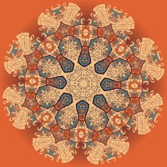 Oriental mandala motif N15