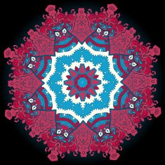 Oriental mandala motif N16
