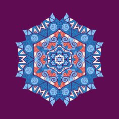 mandala ornament with space for your text Vector image