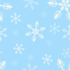 vector seamless pattern of snowflakes N6