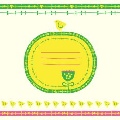 Set of cartoon borders Seamless vector elements for your design