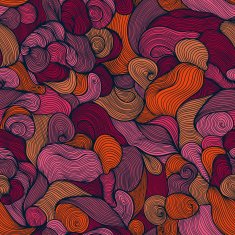 Seamless wave hand-drawn pattern N86
