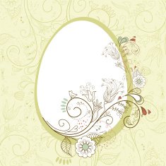 Easter egg with floral elements N15