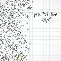 Hand-Drawn Abstract Henna Doodles