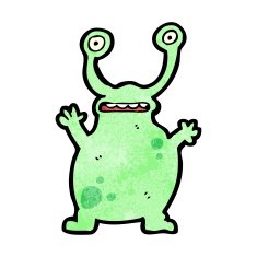 cartoon funny alien N6