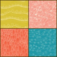 Set of four seamless abstract background N3