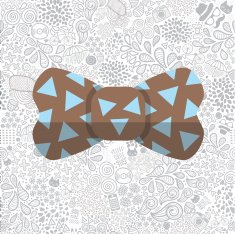bow on cute cartoon doodle hipster seamless pattern