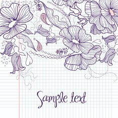 Flower doodle N446