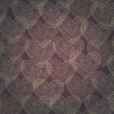 Seamless linear heart pattern