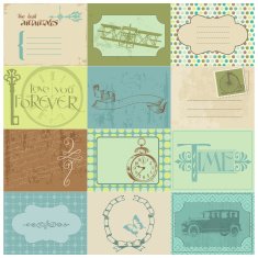 Tags and Design Elements - Vintage Time N2