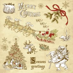 Vintage Christmas Design N17 free image download