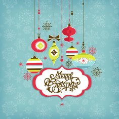 Retro Christmas Ornaments N19