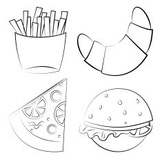 Fast food vector illustration N3