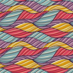 Seamless pattern with waves texture N2