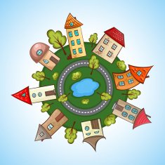 houses in a circle N2