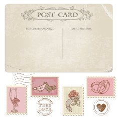 Postcard and Stamp Set N2