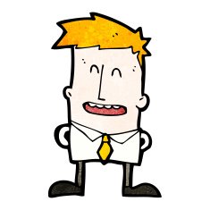happy ginger boy cartoon N2