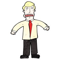 cartoon stressed businessman N11