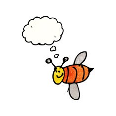 child's drawing of a bee N6