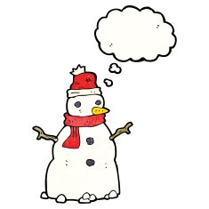 Cartoon Snowman N125