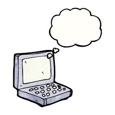 Cartoon Laptop Computer N42