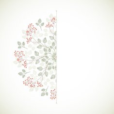 Greeting card with flowers N4