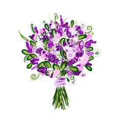 Floral bouquet for your design N5