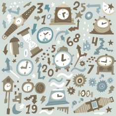 time watches - vector illustration