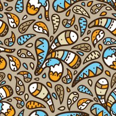 colorful doodle pattern N2