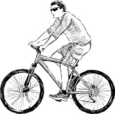 man riding a cycle N3