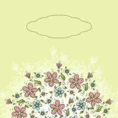 Cute banner with flowers N4