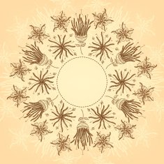 Banner with flowers and place for your text N15