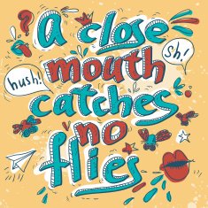 Hand drawn text lettering with Quotations N3