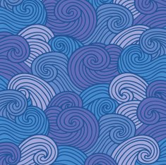 Waves Doodle Pattern