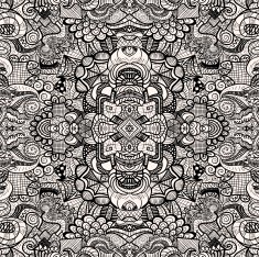 Hand drawn seamless pattern N81