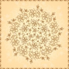 Ornate flowers background