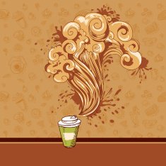 Seamless pastry and coffee waves concept N2