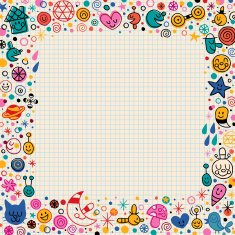 cartoon doodle border