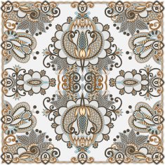 Traditional ornamental floral paisley bandanna N520
