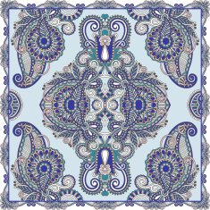 Traditional ornamental floral paisley bandanna N523