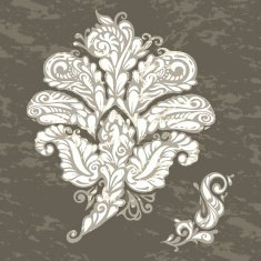 Floral design element renaissance style