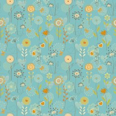 Floral hearts pattern