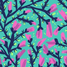 Vector floral seamless pattern N14