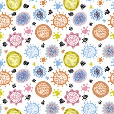 Abstract seamless floral pattern N6