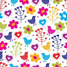Birds And Flowers N3
