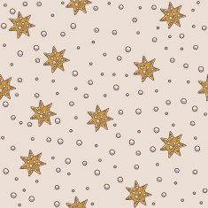 Star and pearls seamless pattern