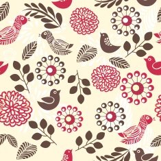 Retro floral seamless background N18