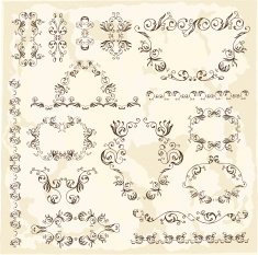 Floral elements and frames